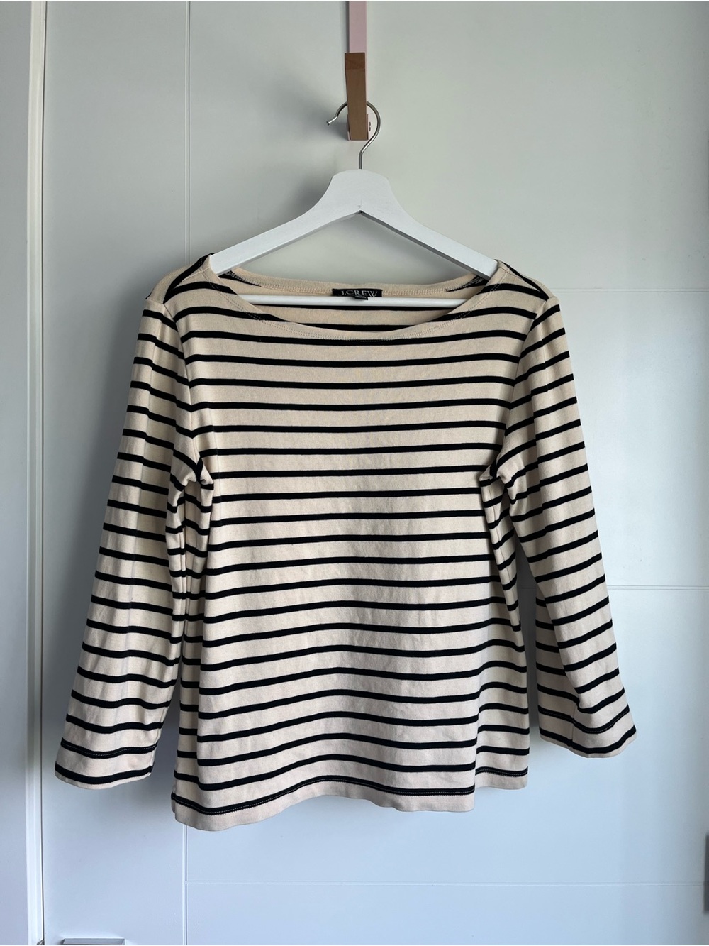 J. Crew Black & Cream Boatneck Mariniere😍😍😍